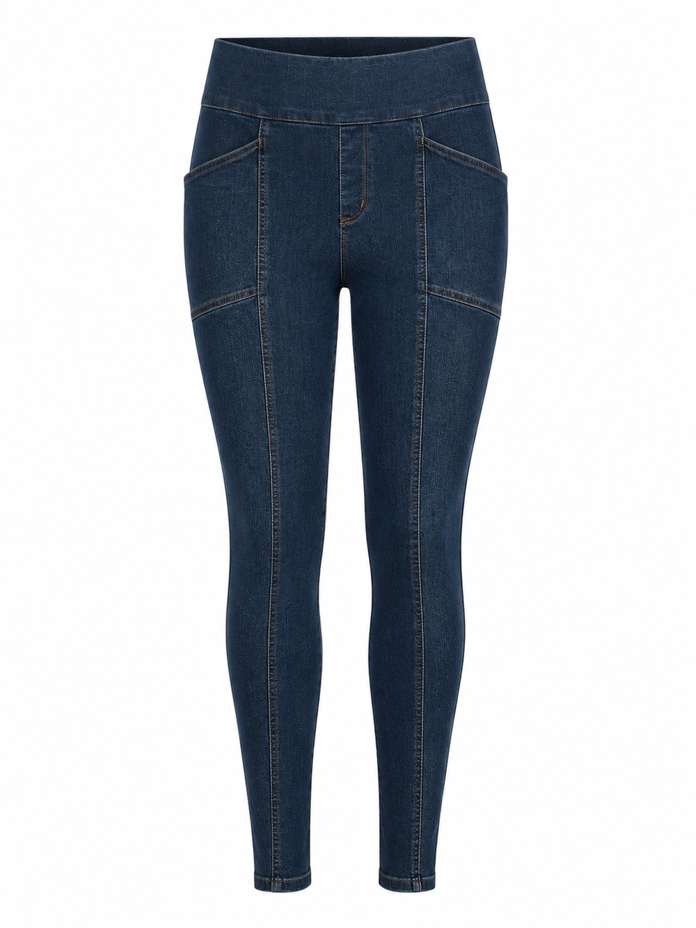 Duluth Trading Women’s Size 14 Dark Wash Denim Jeggings Pull On Skinny Jeans